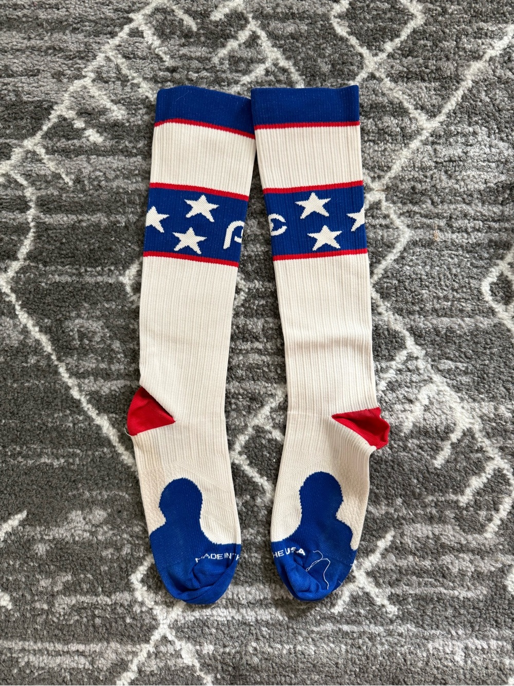 ProCompression Socks Unisex Small/Medium - Red White Blue Stars